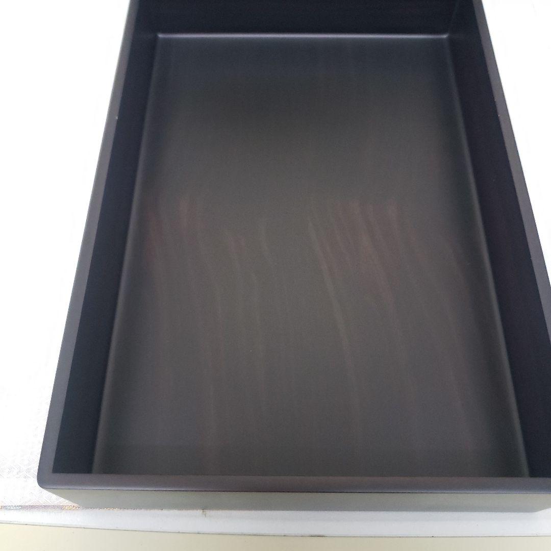 遼雨　黒檀木製文箱 蓋付き収納ボックス21×31,5×6