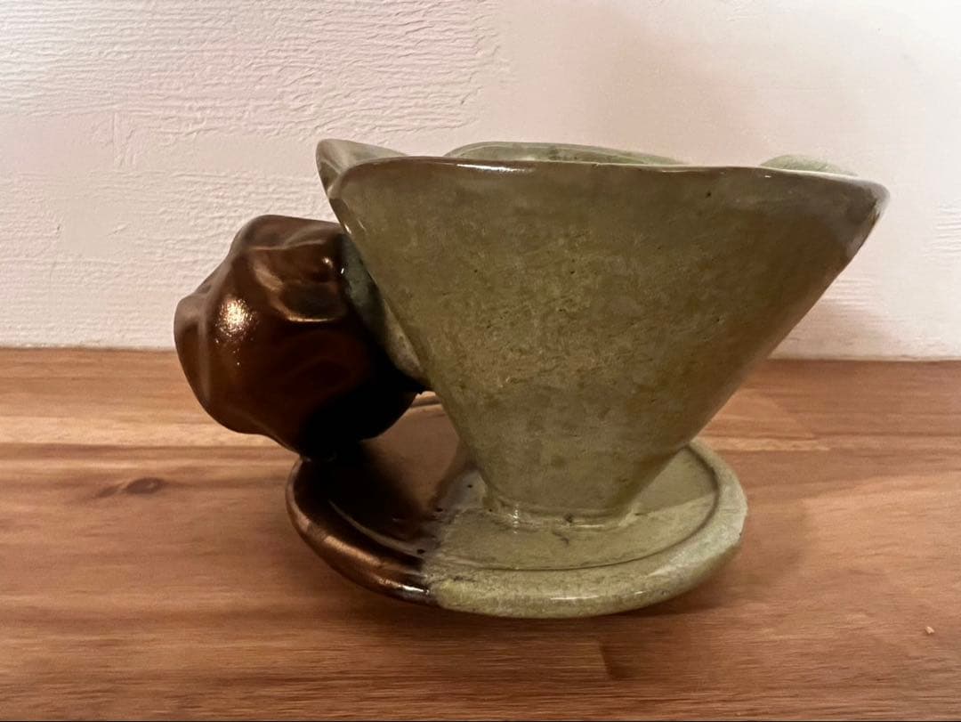 年末SALE 今村能章　陶器製 花びら形 ドリッパー