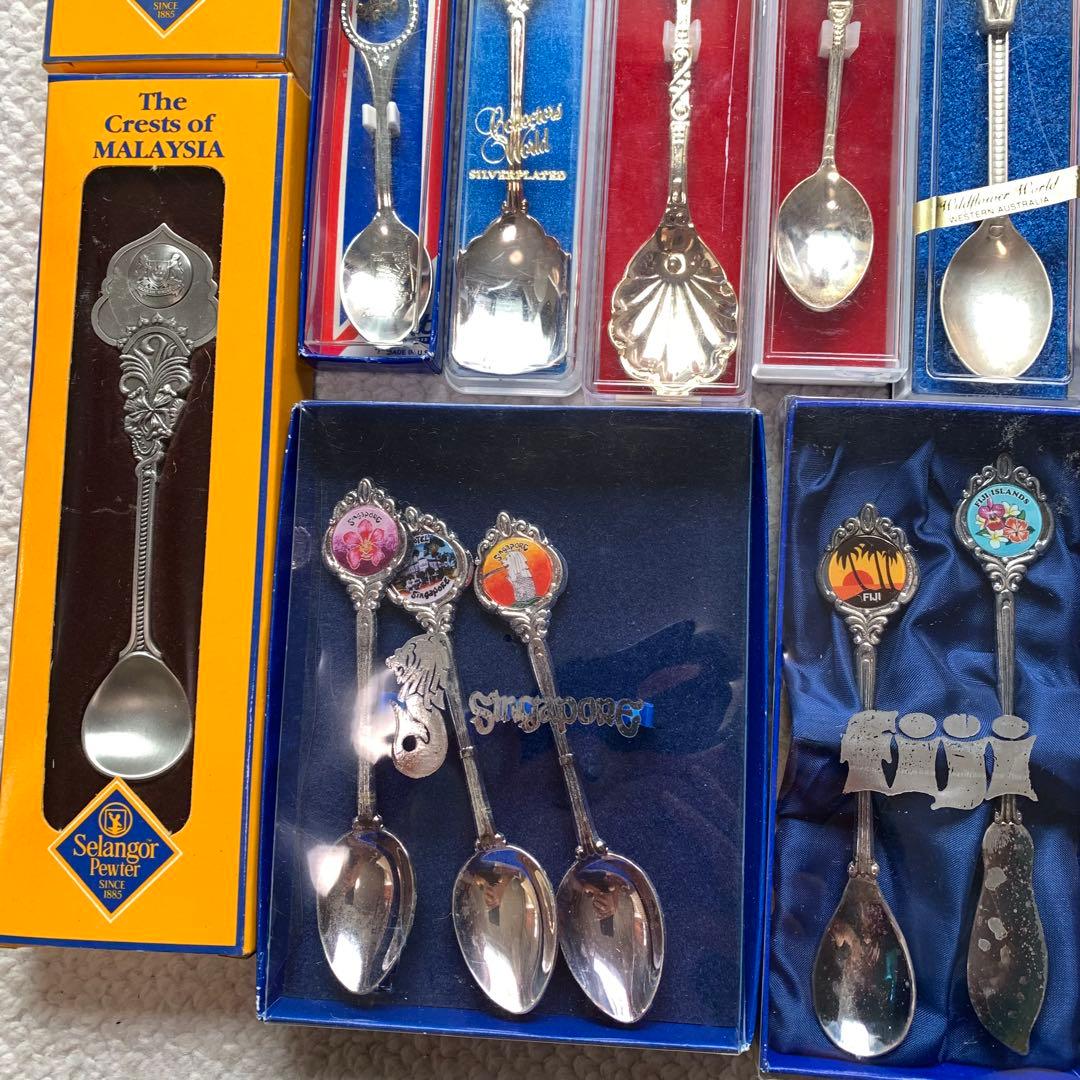 髭二重様 旅行記念 コレクターズスプーン スーベニアスプーン ほぼ箱入り36本