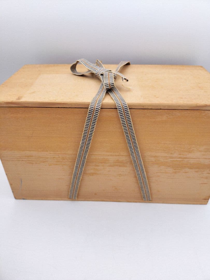 b437 平茶碗 狂言袴 10客 木箱 茶道具 古物