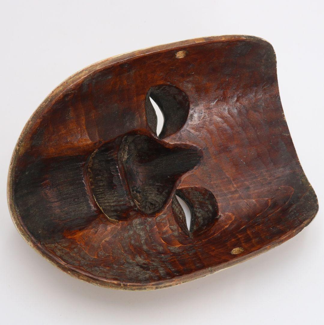 狂言面 恵比寿 彩色木彫 能面　AC1016