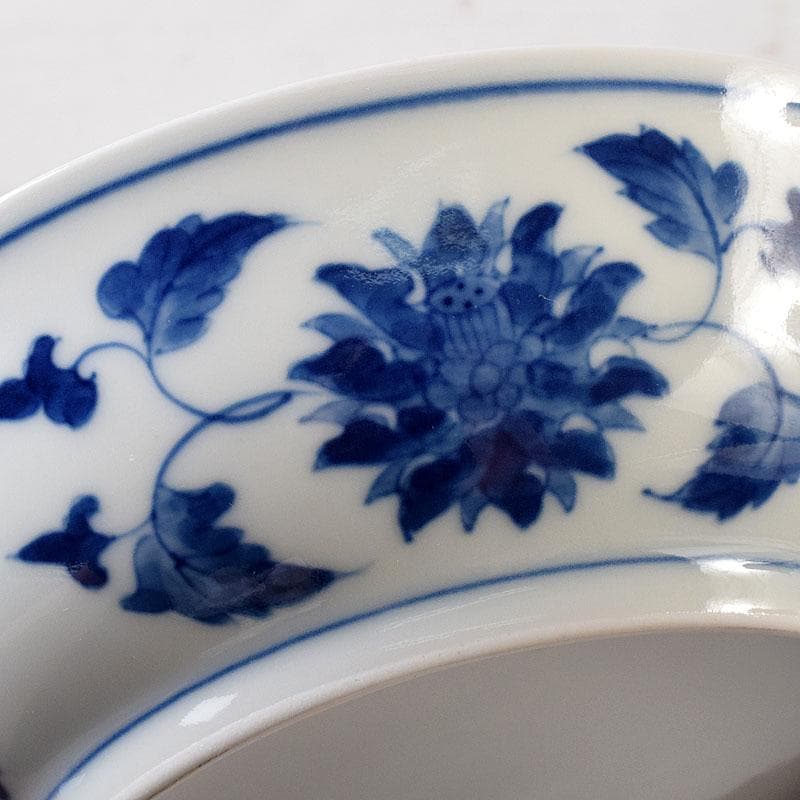 伊万里焼　古伊万里　染付　竹花文　鉢　一対　Ｃ　7603