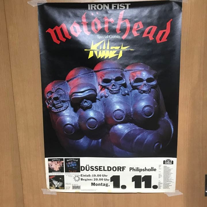 Motörhead 1982年西ドイツツアー￼ポスター