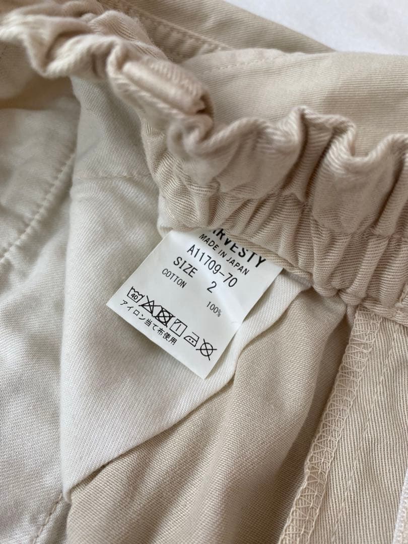 ほぼ未使用　HARVESTY(ハーベスティ) チノクロスサーカスパン