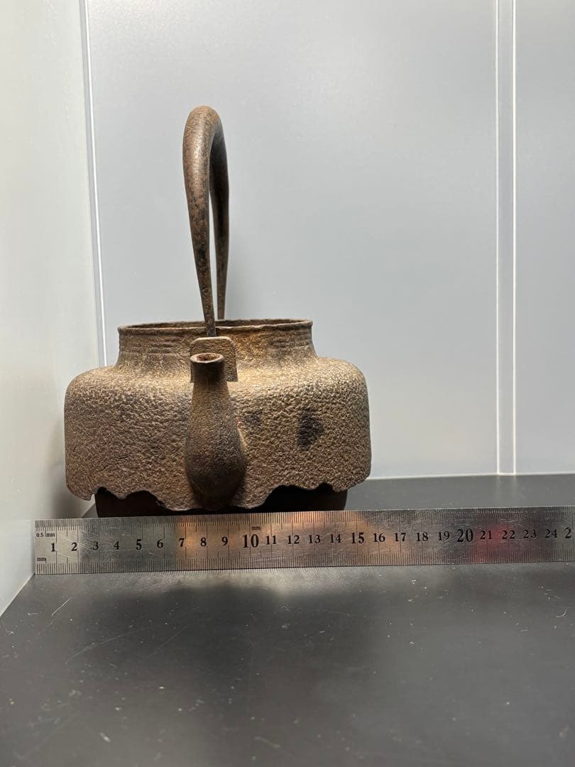 希少 大國寿朗造 鉄瓶 茶道具 茶器 古美術 骨董品 名誉 大日本釜師 名人