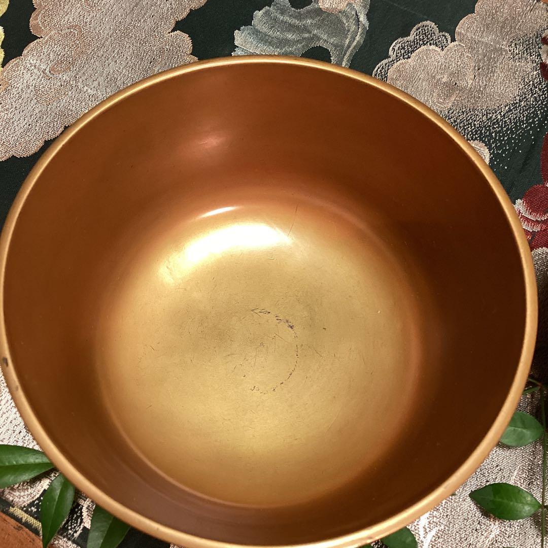 Ａ913 木製輪島塗　枝垂桜蒔絵　時代物　盃洗　1対　（合わせ箱付）