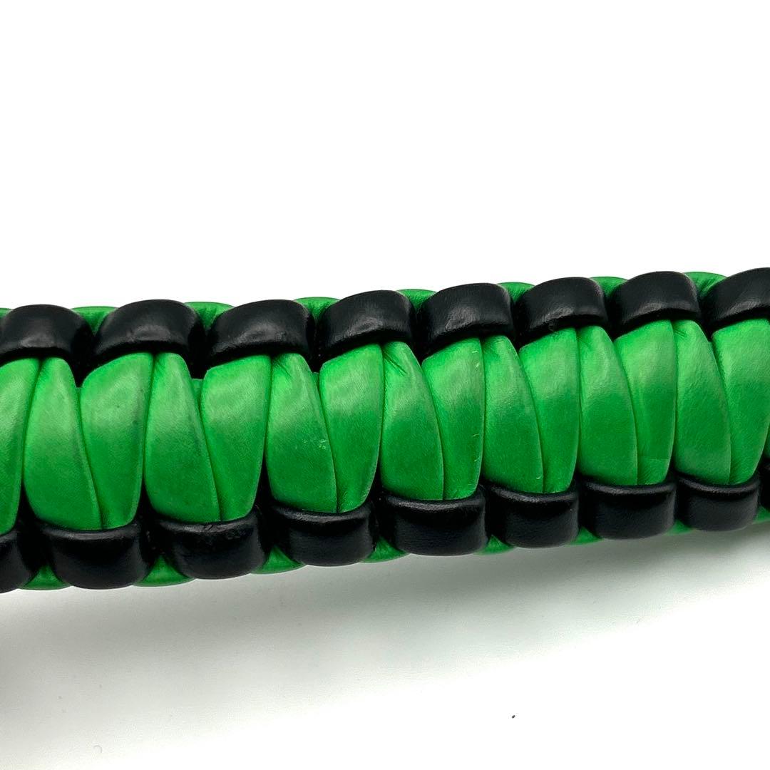 ボッテガヴェネタ BOTTEGA キーリング　チャーム バイカラー 緑 黒