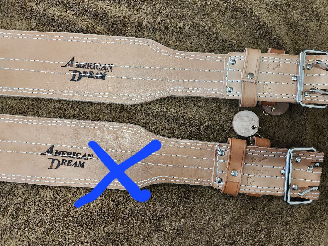 残り1本AmericanDreamアメリカンドリーム トレーニングベルトLサイズ