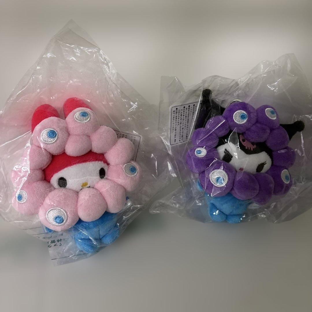 ミャクミャク　マイメロディ・クロミ カラビナ付きマスコットセット