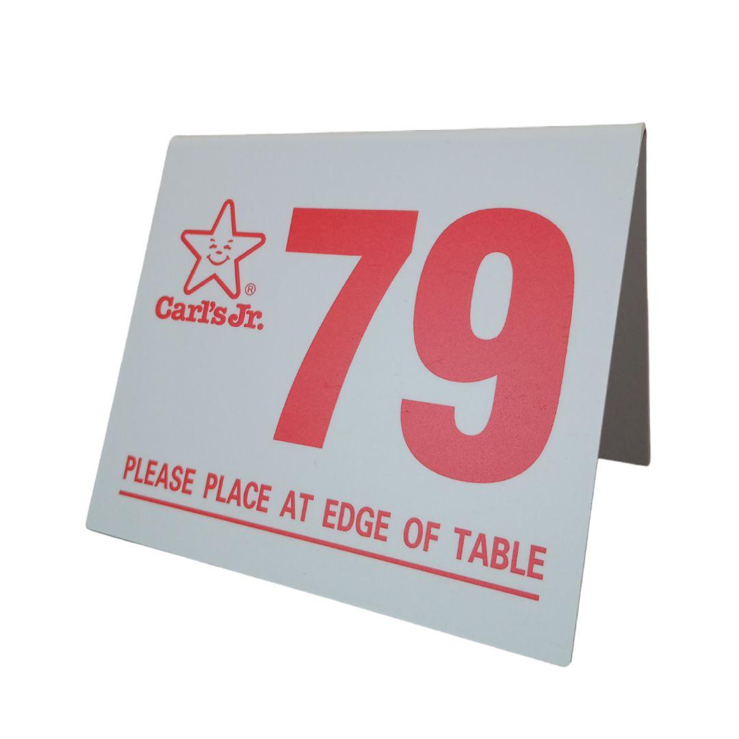 79 カールスJr テーブルナンバー プレート ローライダー カールスジュニア