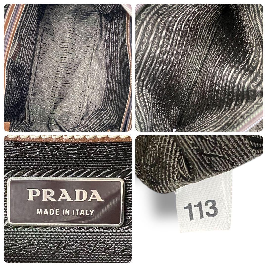 美品 PRADA レザー ブラウン ビジネス バッグ archive A4 希少