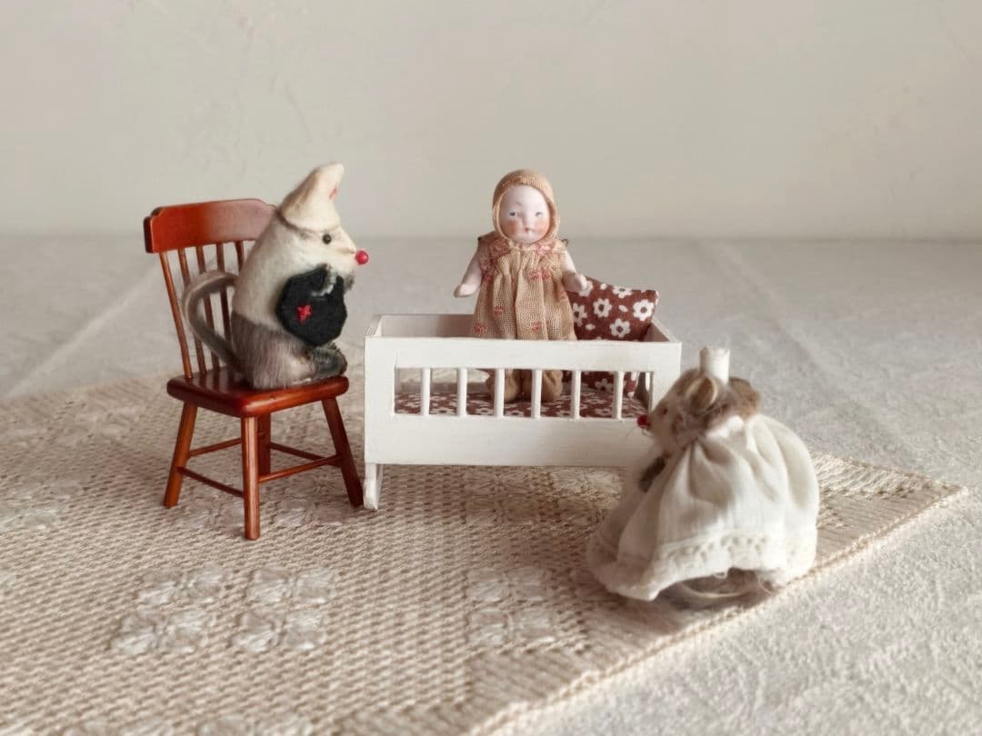 * vintage figure ✙ * 赤十字の ネズミさん SET