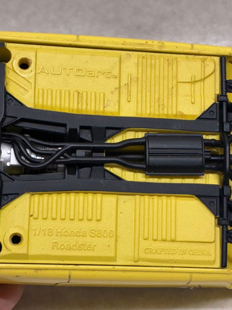 G2）1/18 AUTOart ホンダ S800 エスハチ ゴールデンイエロー