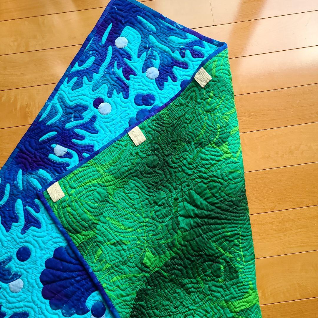 ハワイアンキルトタペストリー　海のキルト