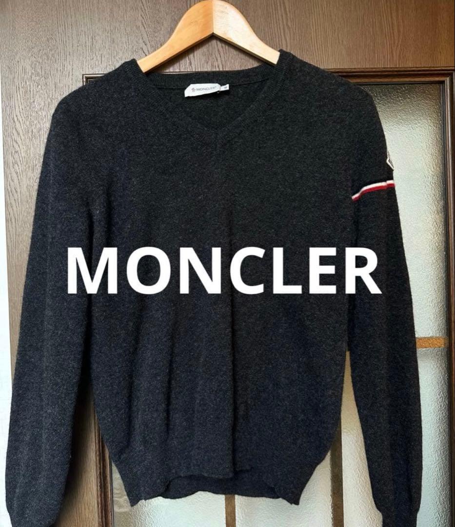 V*.様 正規品 MONCLER モンクレール ニット Vネック M メンズ