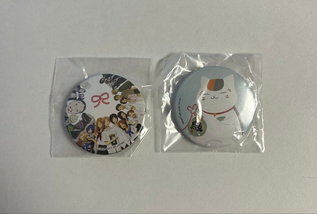 夏目友人帳　一番くじキャラバン　おみくじ缶バッジ　全員集合