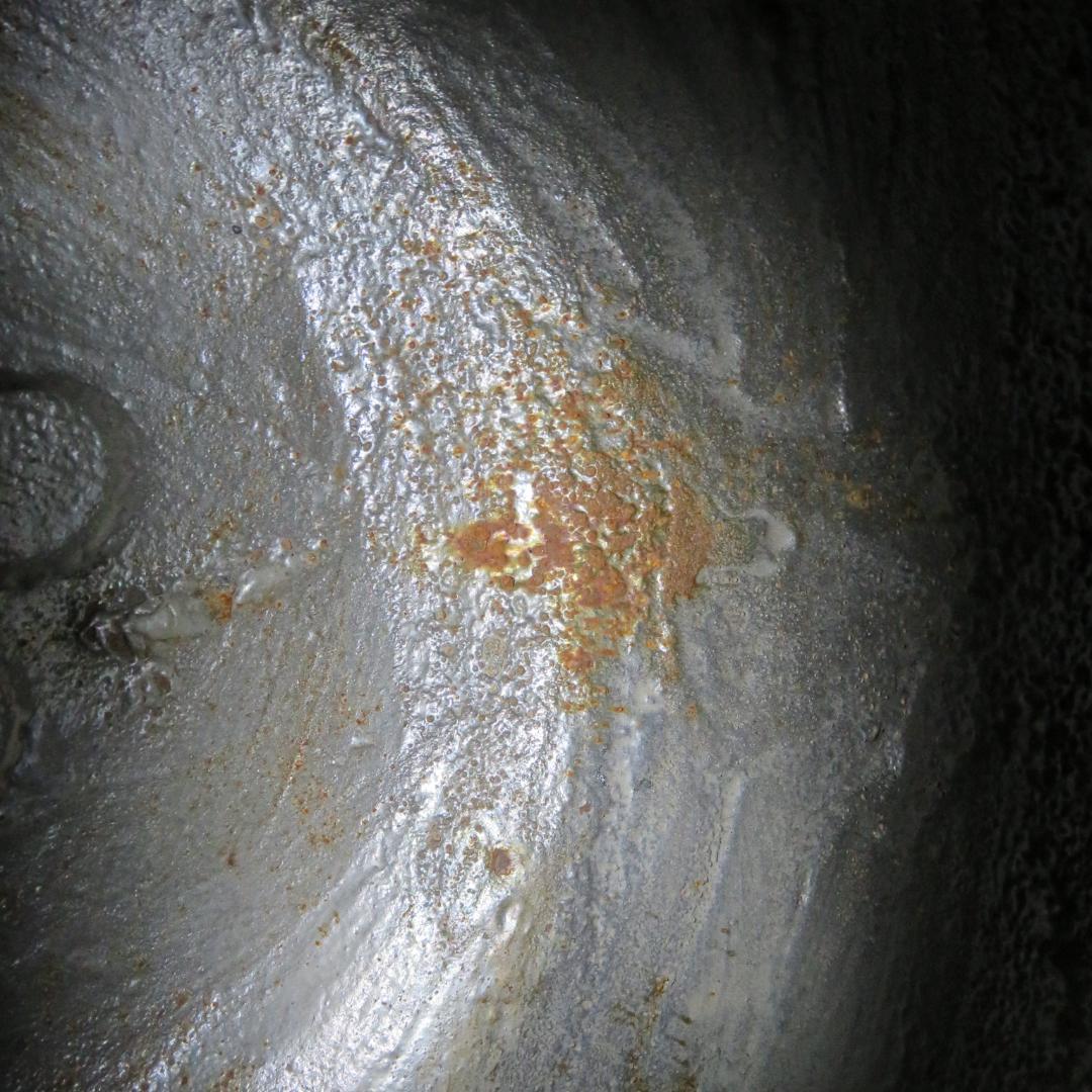 真形釜 茶釜 茶道具 京肌 錆 清光作 在銘 木箱 共箱