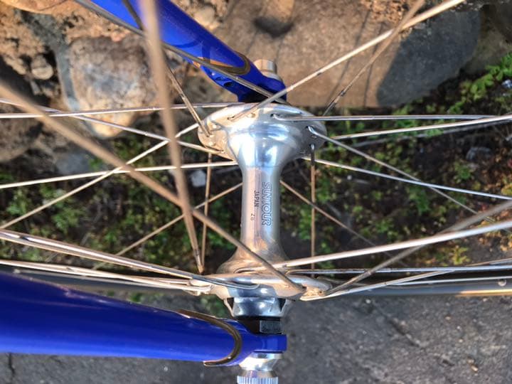 激レア整備済高級パーツフルカスタムクロモリロードバイク金線引き