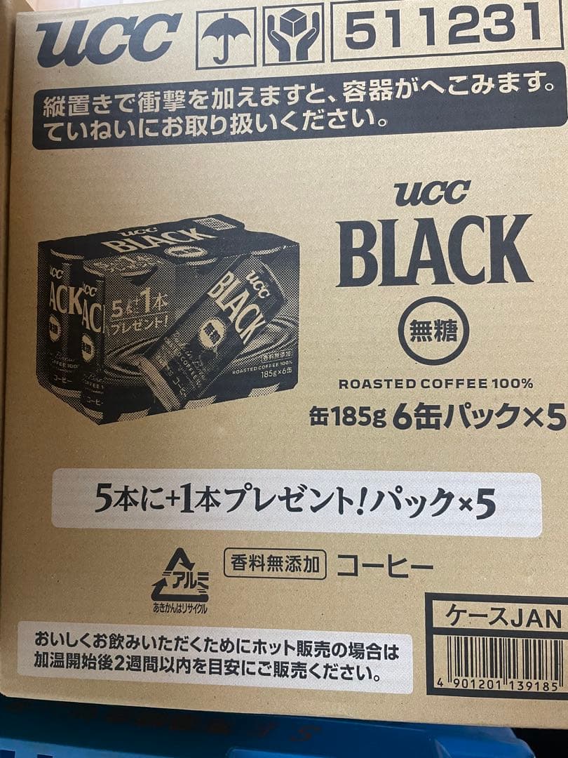 缶コーヒー　UCC ブラック無糖　4ケース120本 送料込み1個79.9円