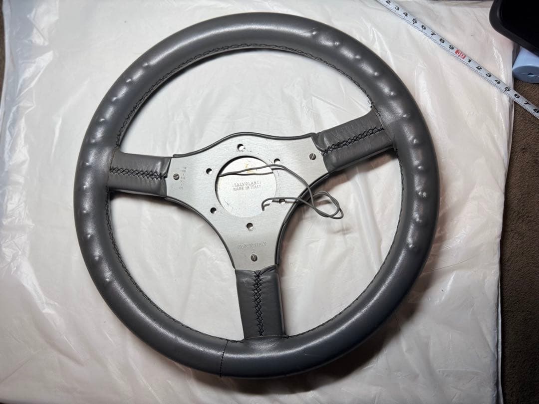 イタルボランテ Pasta レザーステアリング 当時物