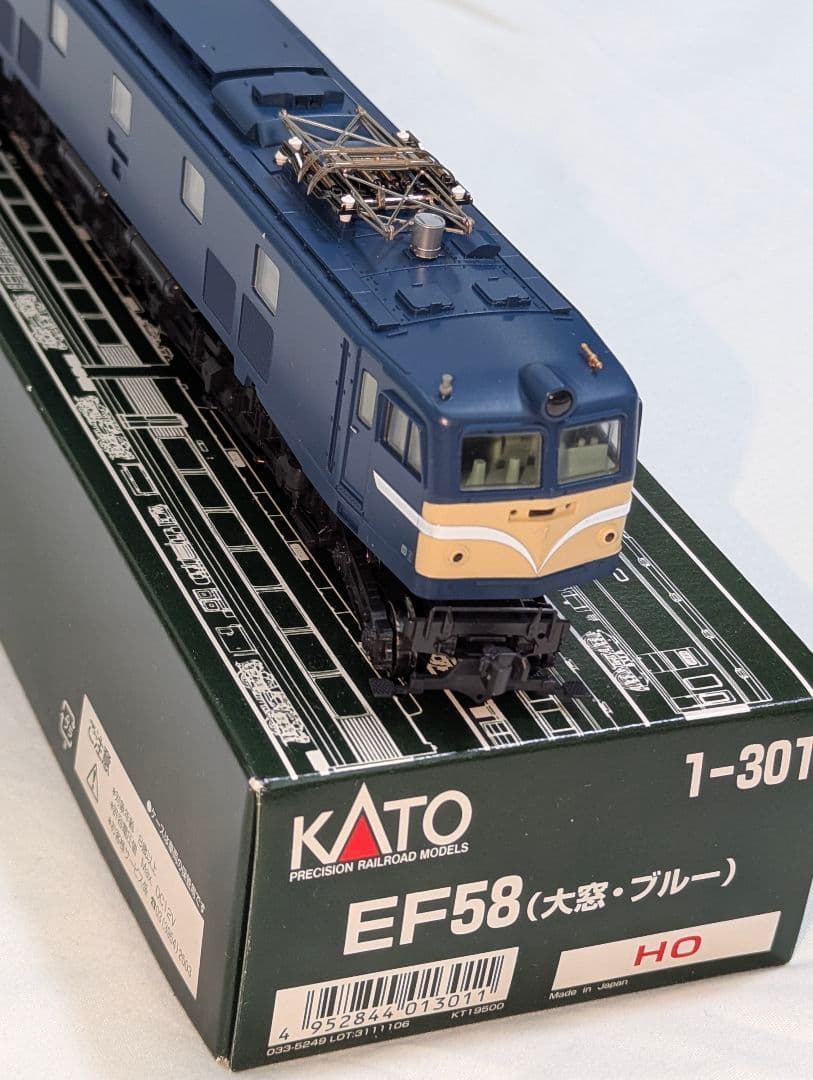 KATO　EF58　(大窓・ブルー) 【1-301】　HOゲージ