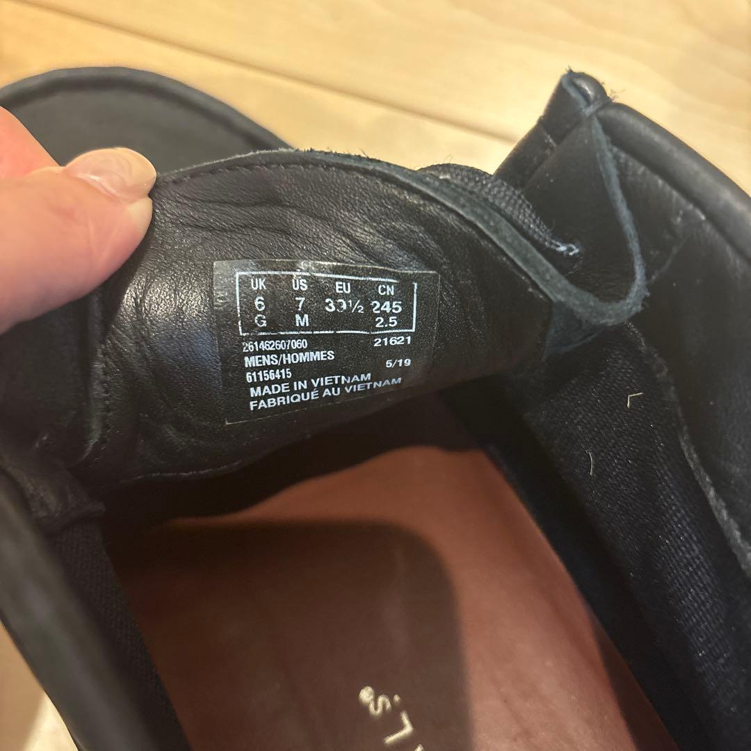 Clarks Wallabee Boot GTX ブラック レザー 24.5cm