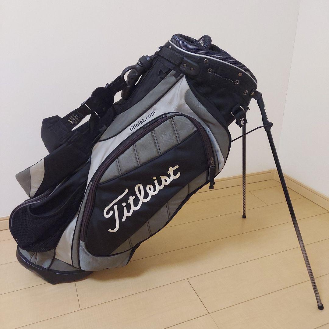 Titleist タイトリスト 軽量 キャディバック スタンド ブラック/グレー