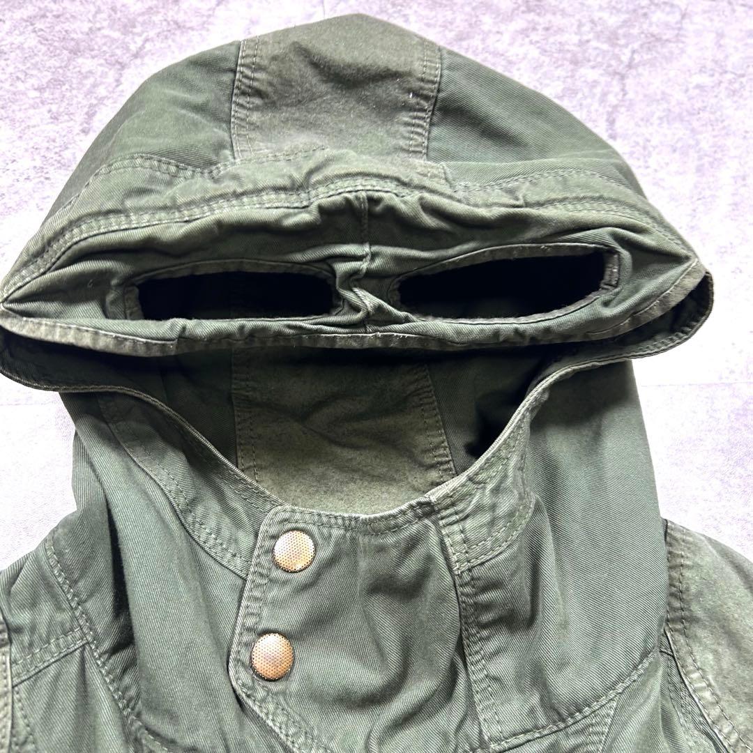 00s【archive】Halb/ギミックミリタリージャケット/Y2K/マスク◎