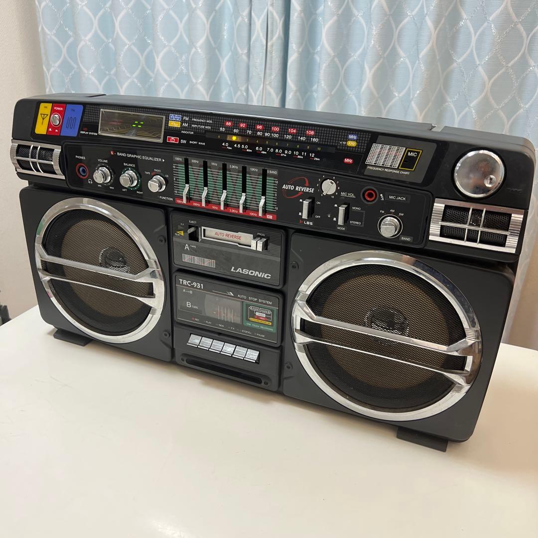 【けーじ@】LASONICラジオ カセットテープ プレーヤーTRC-931