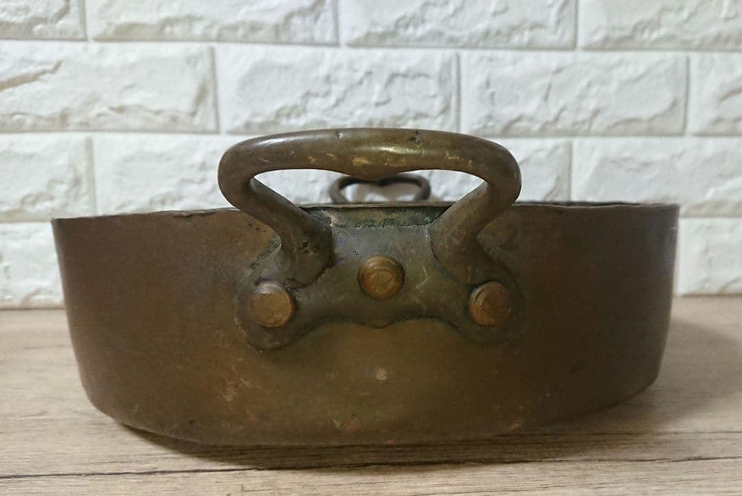 超稀少 帝国 ホテル 銅鍋 業務用 アンティーク 骨董 刻印 入り