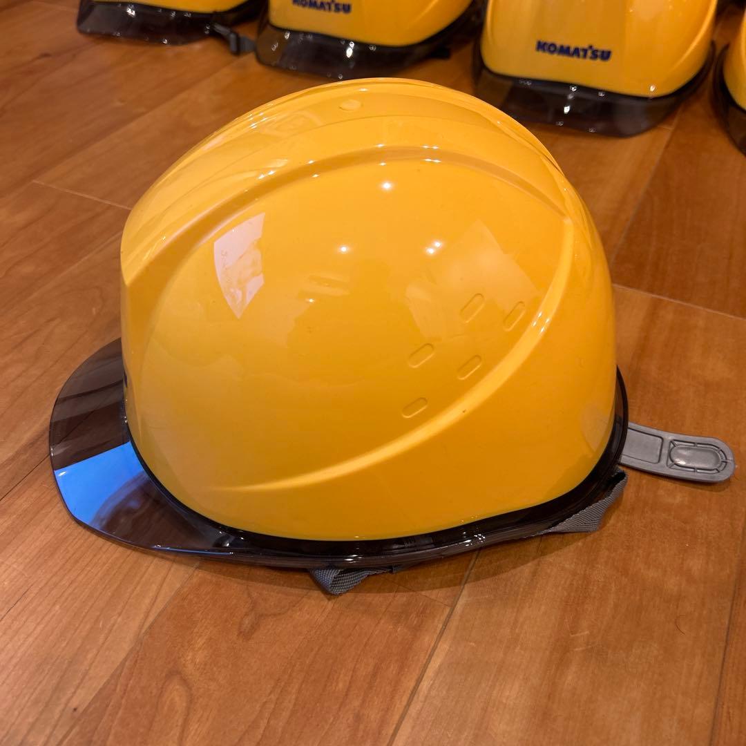 [非売品]KOMATSU コマツ　ヘルメット 9個セット　防災　企業ロゴ
