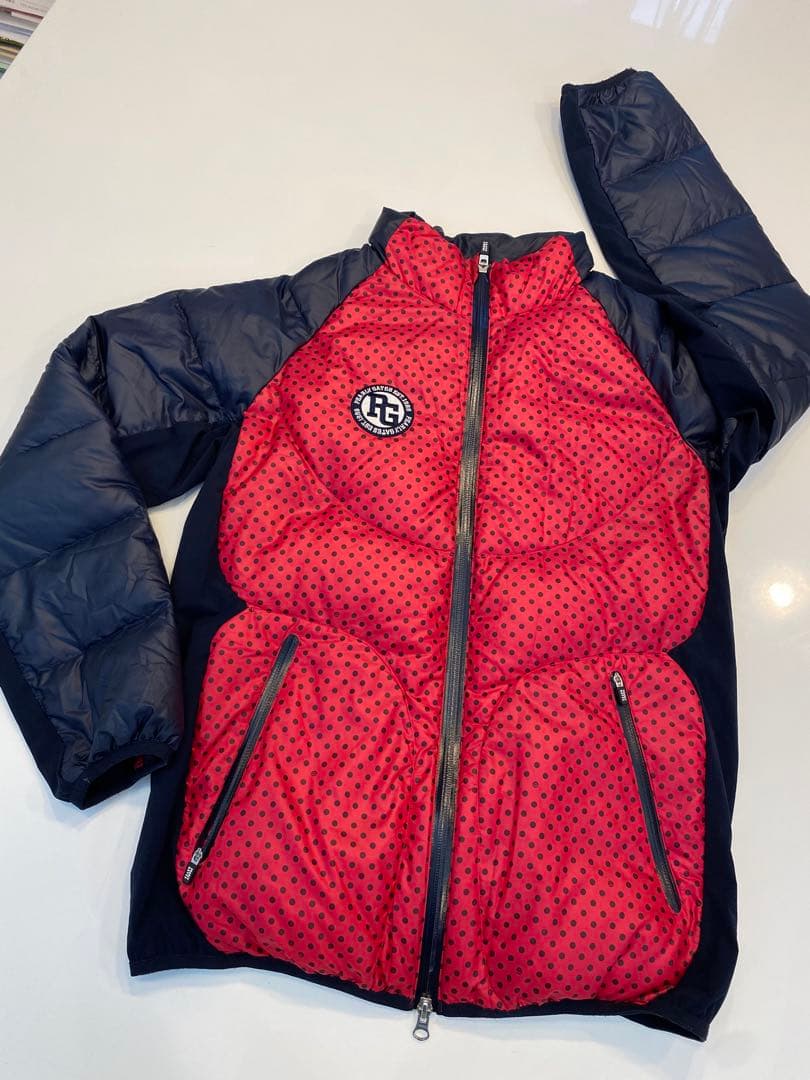 PEARLY GATES ドット柄ダウンジャケット レディースsize M