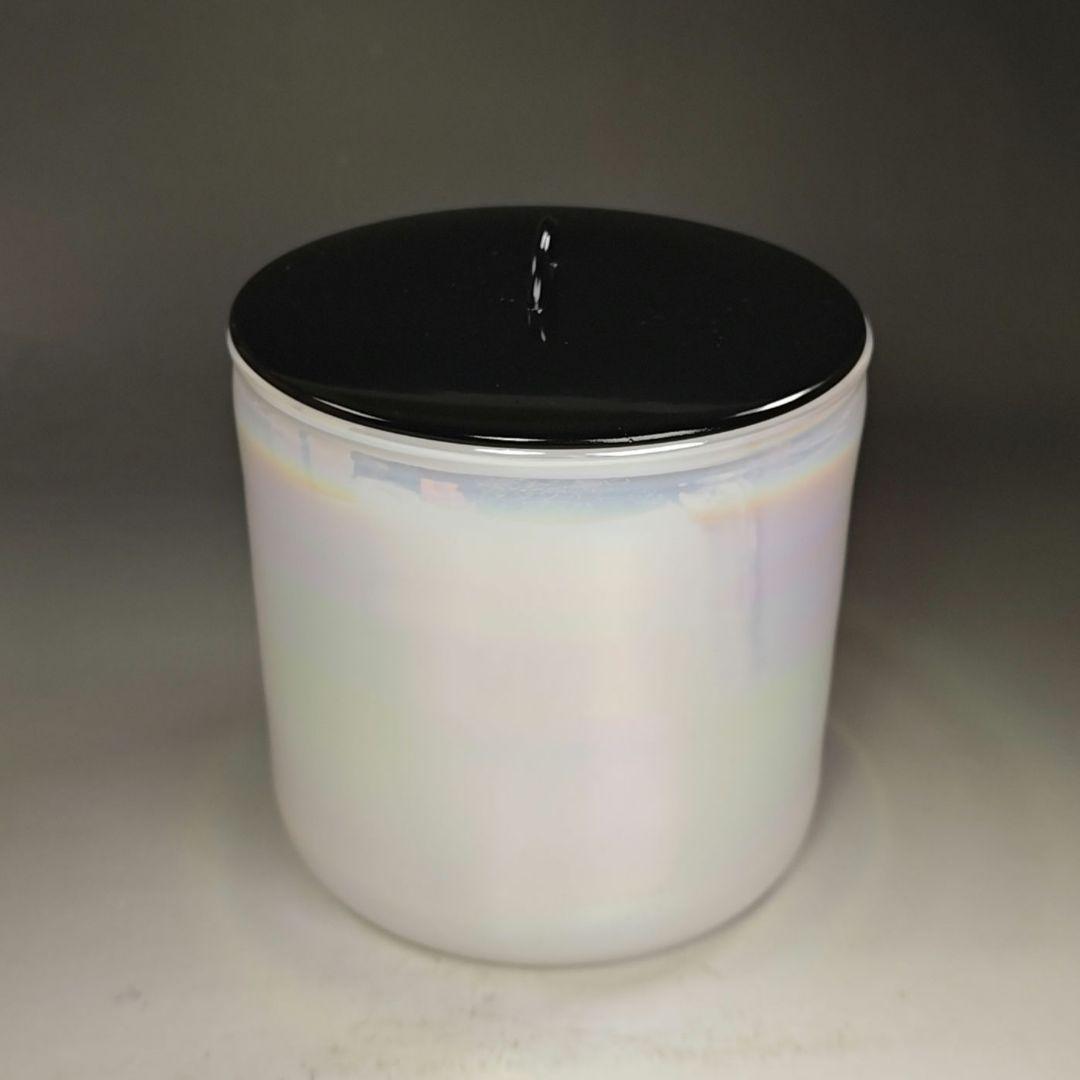 イ919 水指『上野良樹作』『義山ガラス睡蓮　水指　共箱』茶道具　硝子