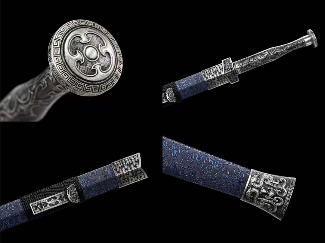 黒金を出す『九淵漢剣』古兵器 武具　刀装具　日本刀　模造刀 居合刀