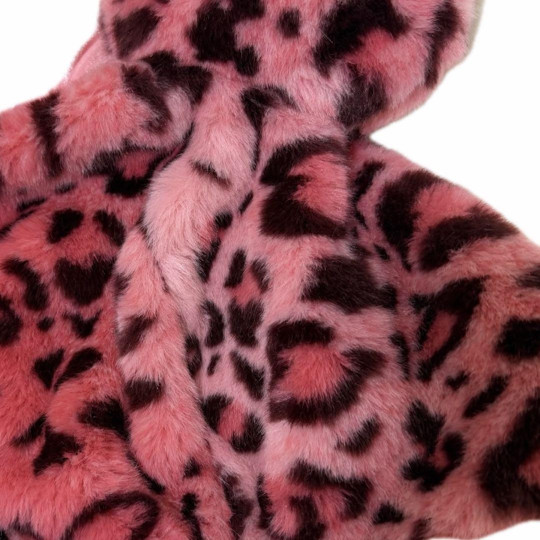 美品・廃盤 ディズニー ミニー ヒョウ柄 ファンキャップ ピンク リボン レア
