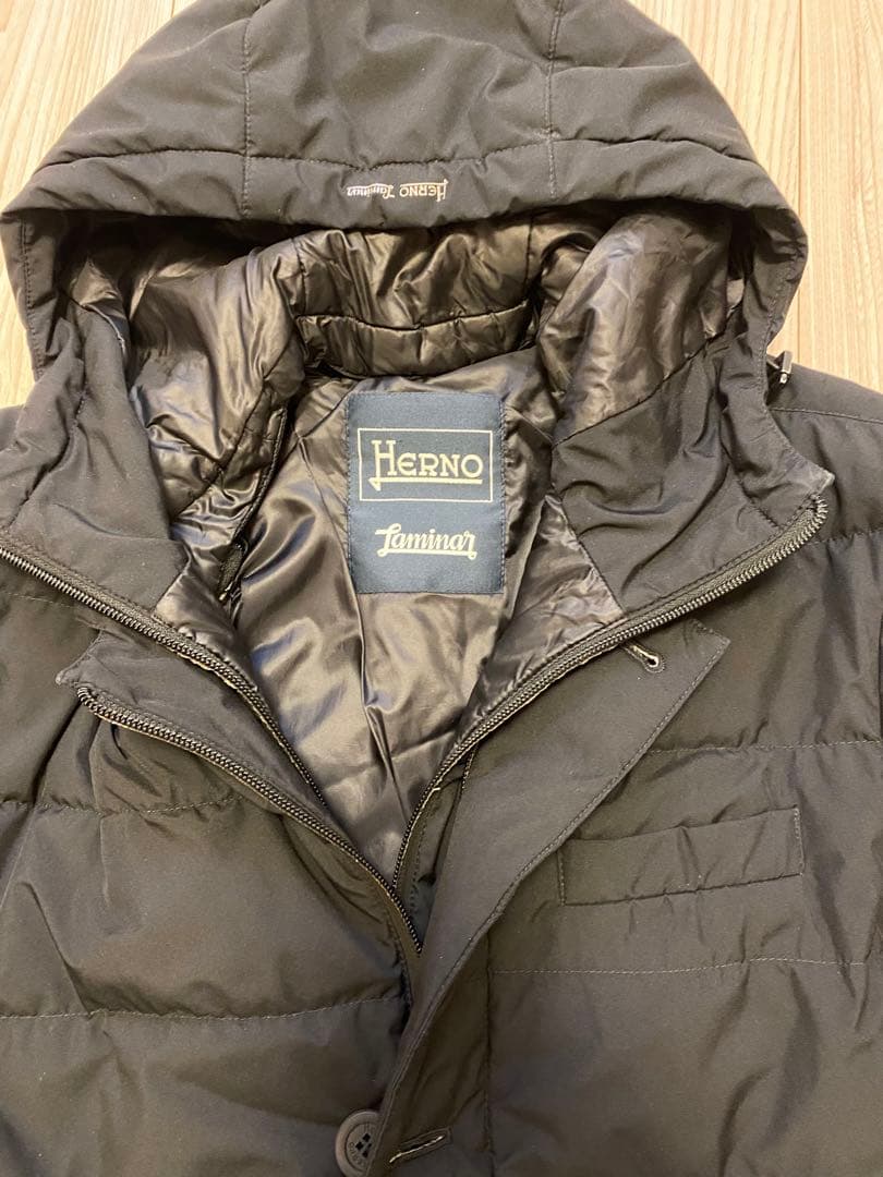 今週迄⭐︎クリーニング済⭐︎Herno Laminar ブラックダウンジャケット