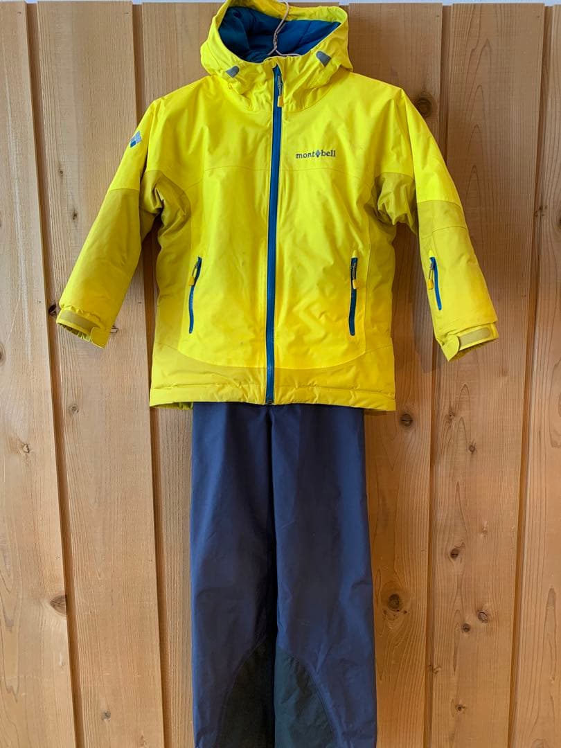 montbell スノーウェアkids 120size ジャケット＋パンツセット