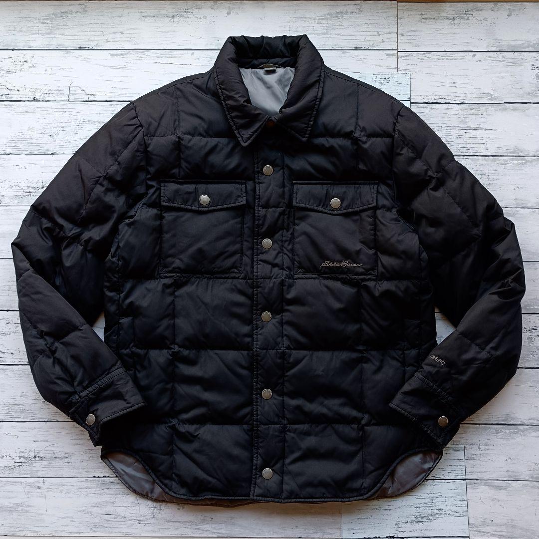 エディーバウアー ダウン シャツジャケット 650フィル 洗濯可 軽量 M