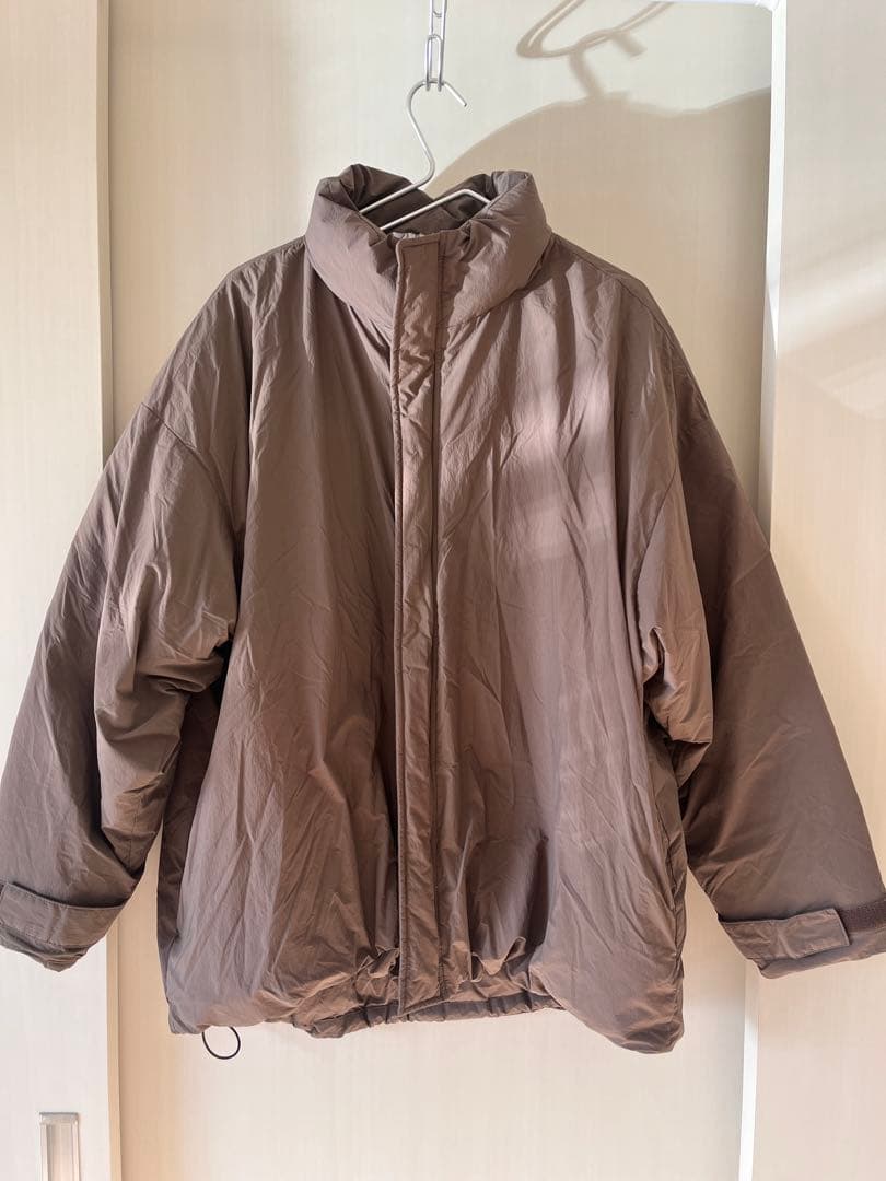 【MUJI Labo】撥水ダウンジャケット/L-XL/ブラウン