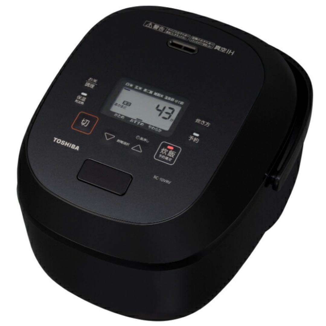 TOSHIBA 東芝 真空IHジャー炊飯器 RC-10VRV 5.5合炊き 黒