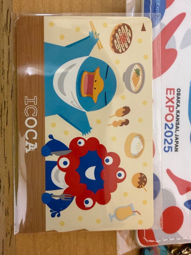 タイムセール！！【新品】万博限定 ICOCA 合皮パスケース
