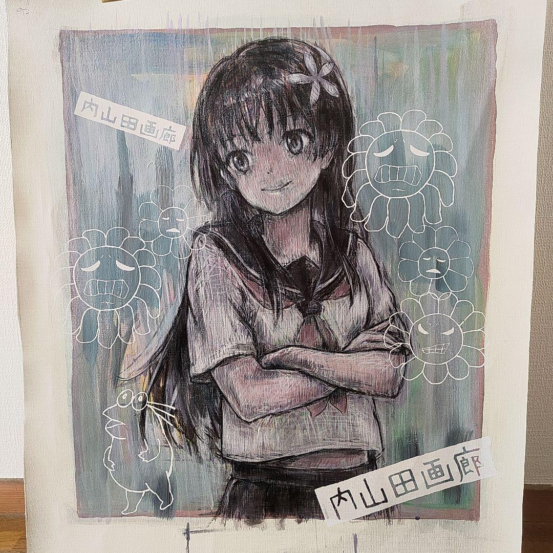 内山田画廊 f8号　アニメーションスタイルアート