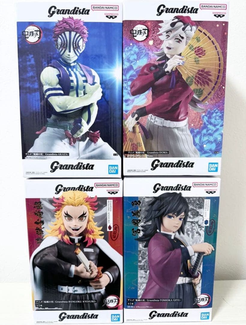鬼滅の刃 猗窩座 童磨 冨岡義勇 煉獄杏寿郎 Grandista フィギュア