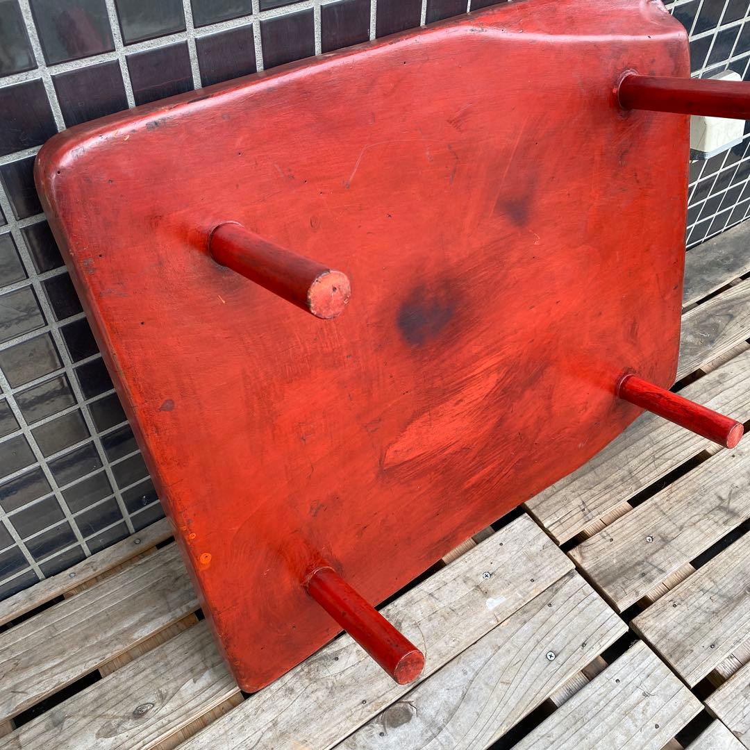 時代物 総漆塗り 座卓 テーブル 骨董品 明治 アンティーク家具