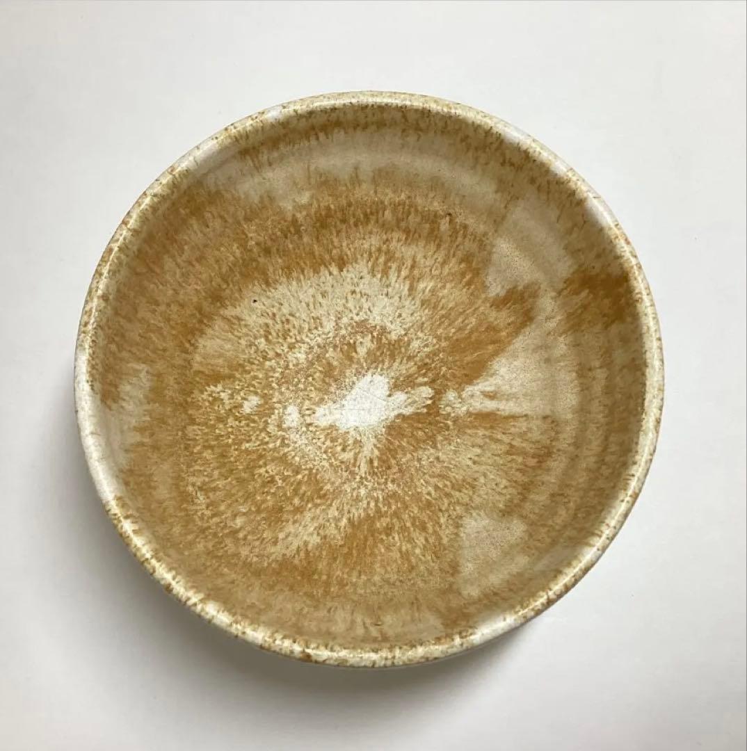 茶碗 灰釉 鵬雲斎書付 谷口良三作 木箱入 茶道具 古物品