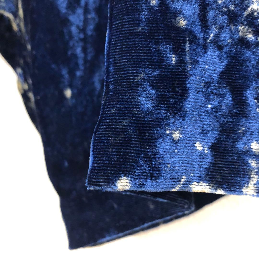 Y's ワイズ 2019SS ベロア サルエルワイドパンツ ネイビー