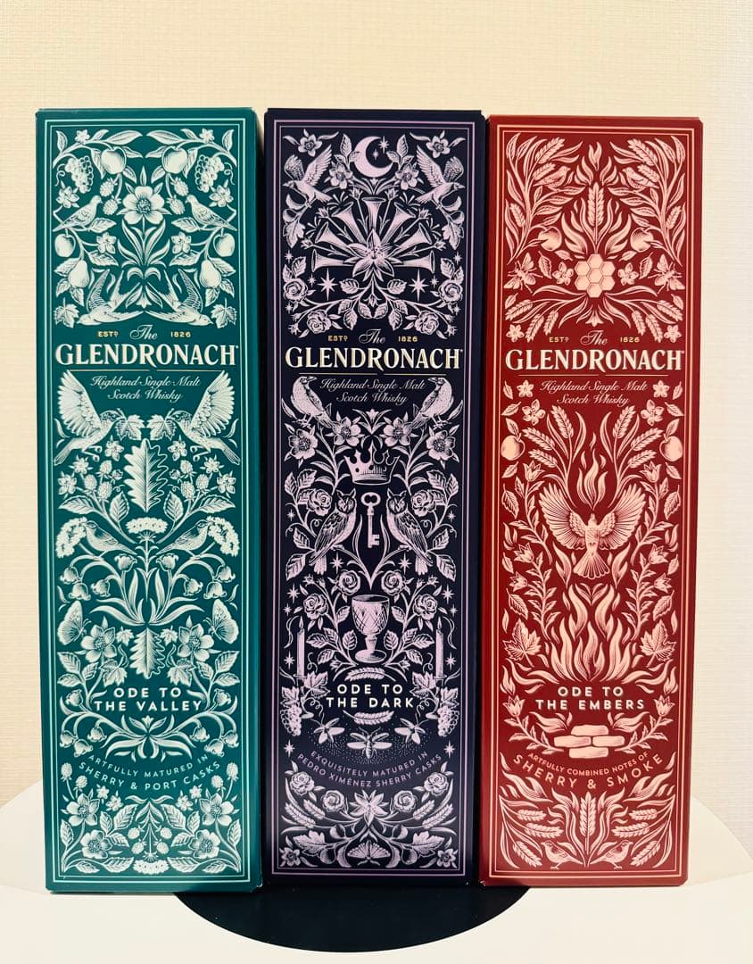 グレンドロナック新シリーズ　3本セット オード ヴァレー エンバーズ ダーク