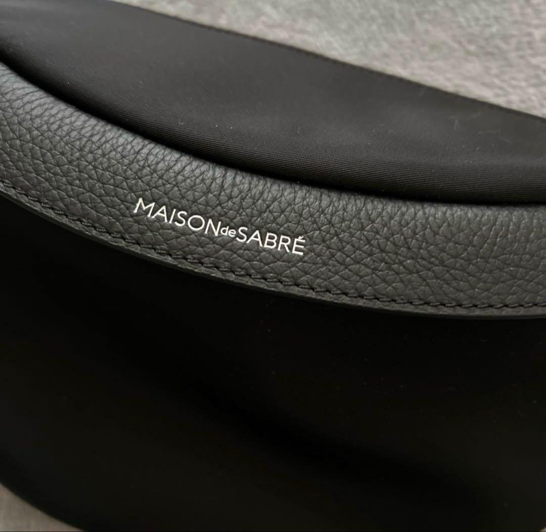 値下げ交渉可✨新品級✨MAISON de SABRÉ ブラックボディバッグ