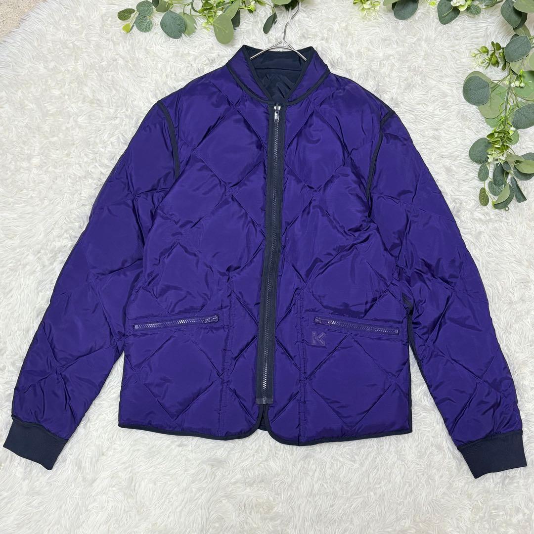 極美品★KENZO ケンゾー ダウンジャケット リバーシブル M相当 ネイビー