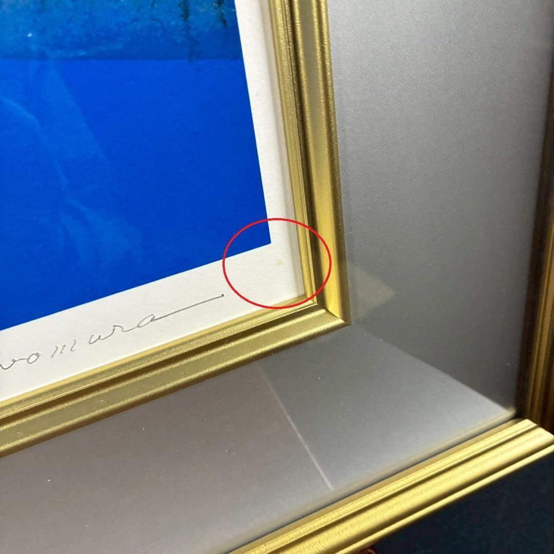 美品 野村義照「ブルージュ」シルクスクリーン 直筆サイン・証明シール有 ベルギー